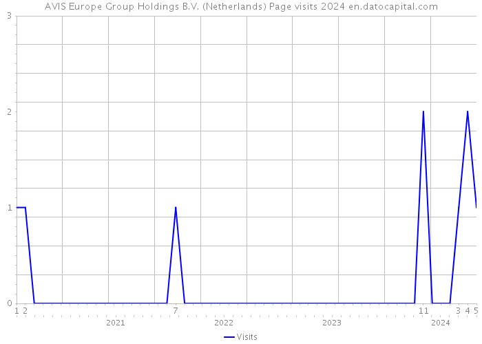 AVIS Europe Group Holdings B.V. (Netherlands) Page visits 2024 