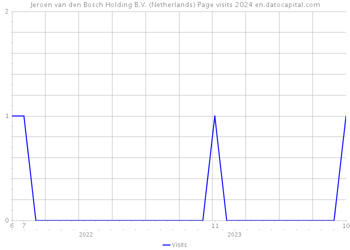 Jeroen van den Bosch Holding B.V. (Netherlands) Page visits 2024 