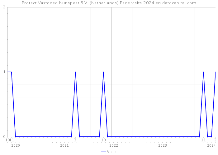 Protect Vastgoed Nunspeet B.V. (Netherlands) Page visits 2024 