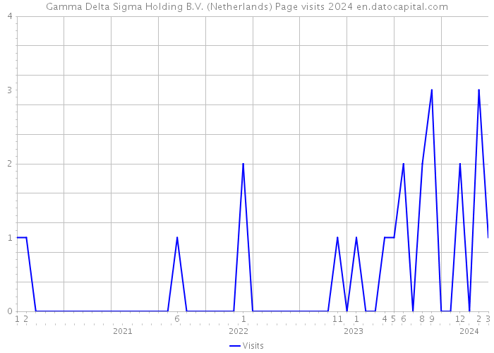 Gamma Delta Sigma Holding B.V. (Netherlands) Page visits 2024 