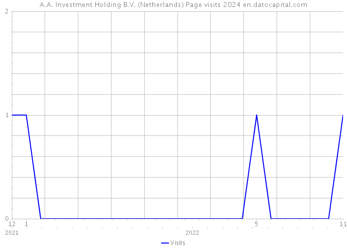 A.A. Investment Holding B.V. (Netherlands) Page visits 2024 