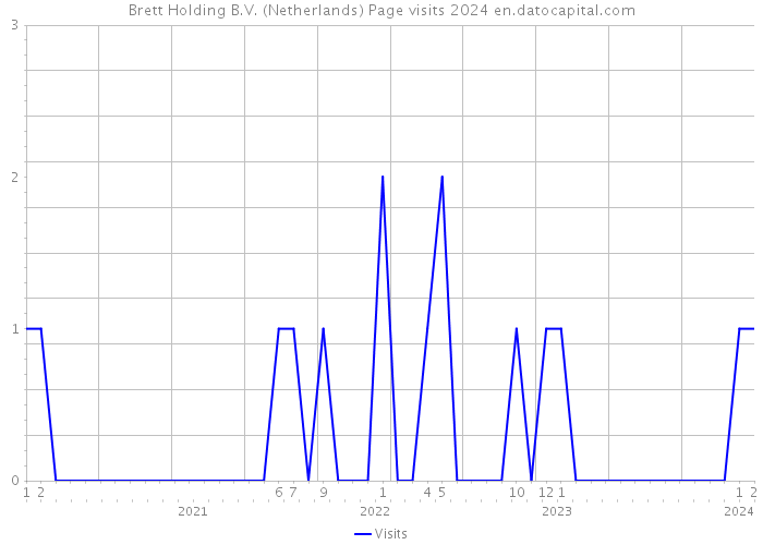 Brett Holding B.V. (Netherlands) Page visits 2024 