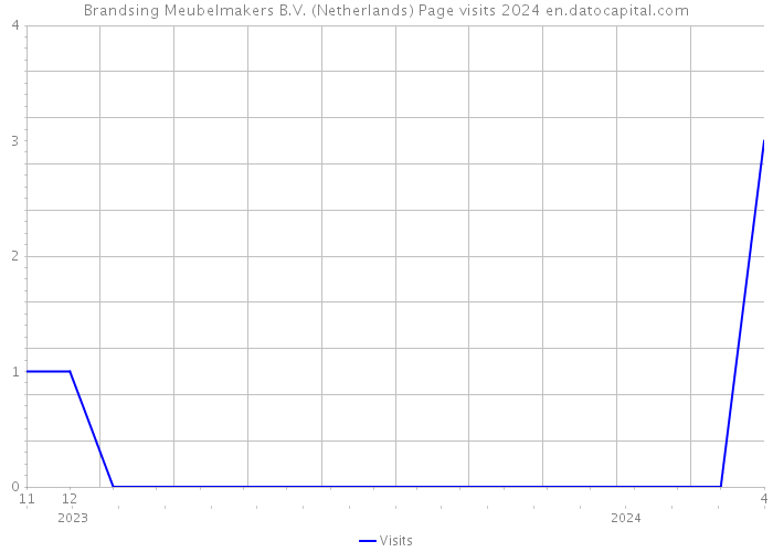 Brandsing Meubelmakers B.V. (Netherlands) Page visits 2024 