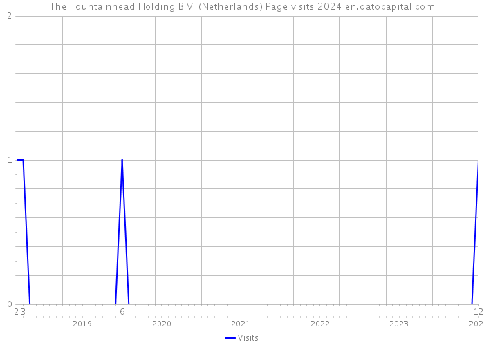 The Fountainhead Holding B.V. (Netherlands) Page visits 2024 