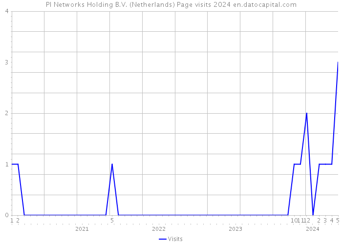 PI Networks Holding B.V. (Netherlands) Page visits 2024 