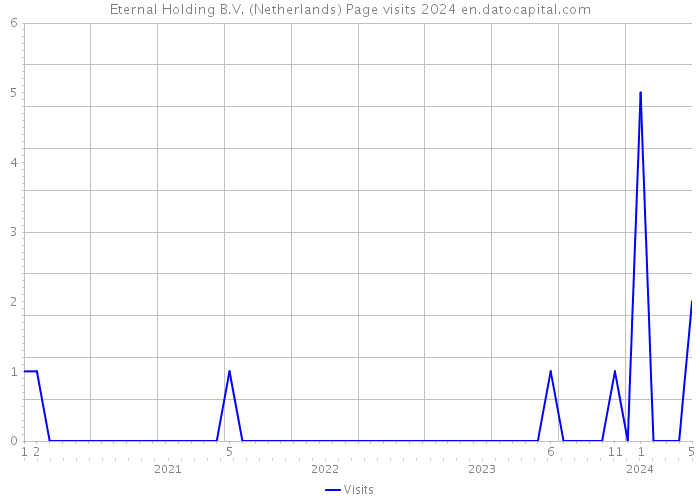 Eternal Holding B.V. (Netherlands) Page visits 2024 