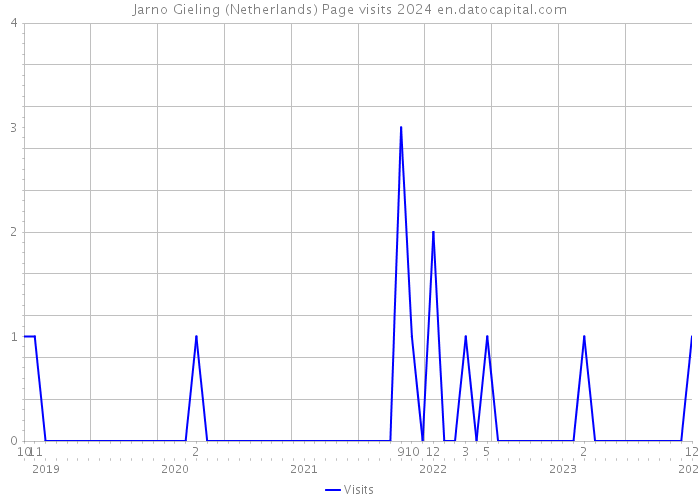 Jarno Gieling (Netherlands) Page visits 2024 