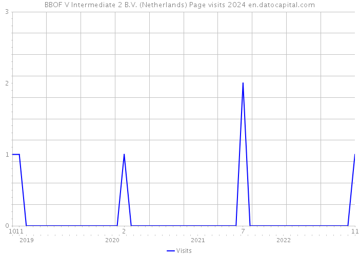 BBOF V Intermediate 2 B.V. (Netherlands) Page visits 2024 