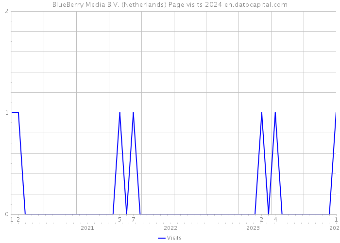 BlueBerry Media B.V. (Netherlands) Page visits 2024 