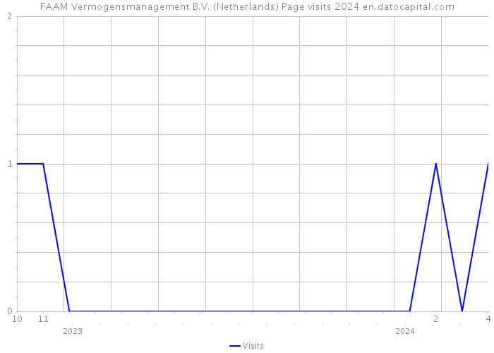FAAM Vermogensmanagement B.V. (Netherlands) Page visits 2024 