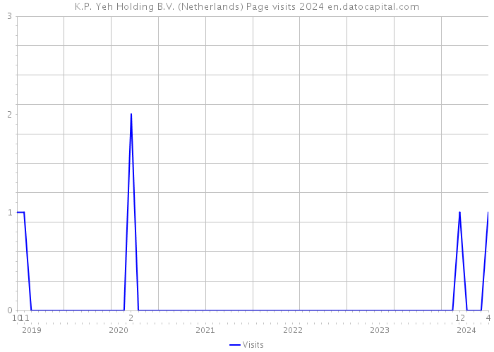 K.P. Yeh Holding B.V. (Netherlands) Page visits 2024 