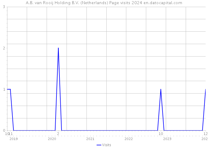 A.B. van Rooij Holding B.V. (Netherlands) Page visits 2024 
