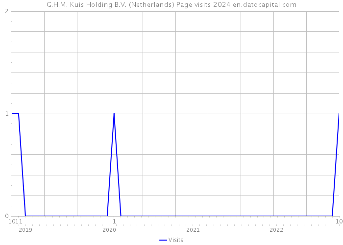 G.H.M. Kuis Holding B.V. (Netherlands) Page visits 2024 