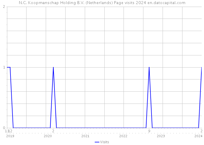 N.C. Koopmanschap Holding B.V. (Netherlands) Page visits 2024 