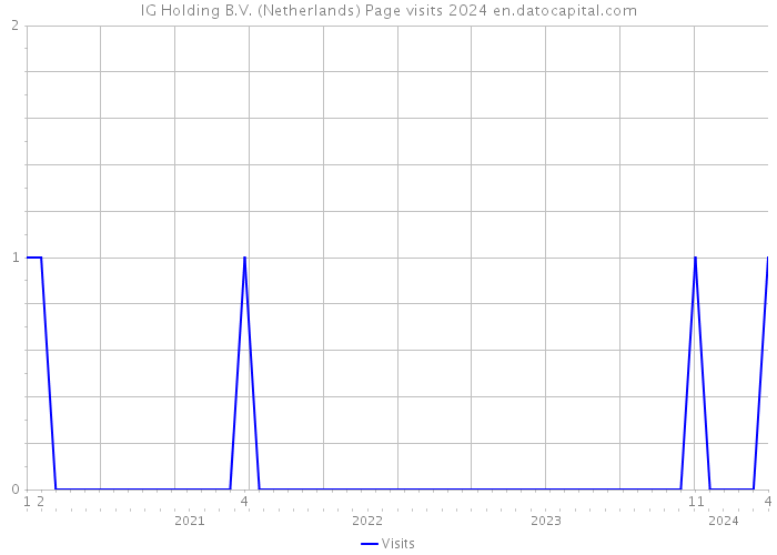 IG Holding B.V. (Netherlands) Page visits 2024 