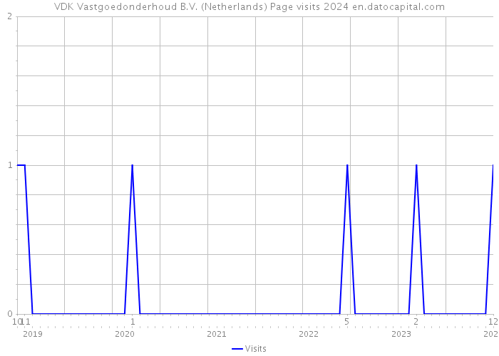 VDK Vastgoedonderhoud B.V. (Netherlands) Page visits 2024 