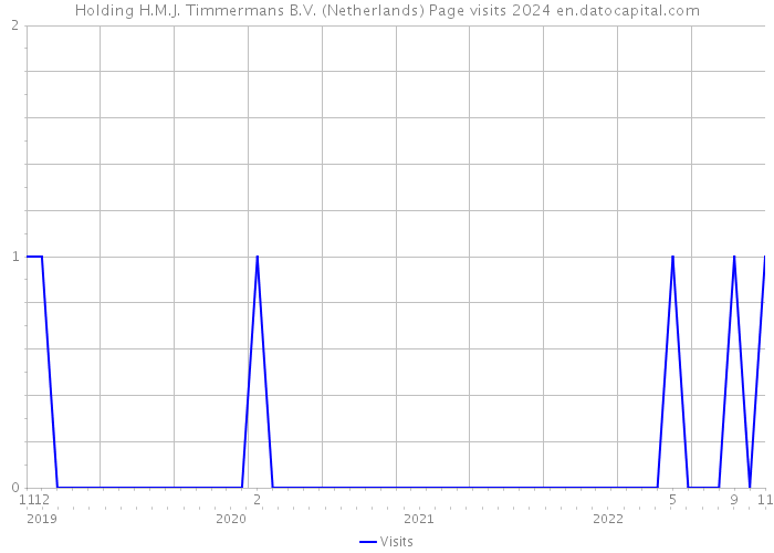 Holding H.M.J. Timmermans B.V. (Netherlands) Page visits 2024 