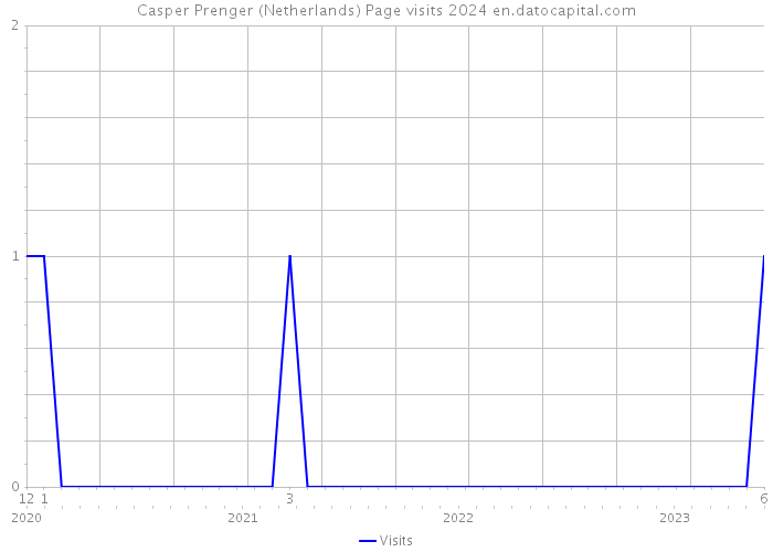 Casper Prenger (Netherlands) Page visits 2024 