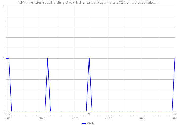 A.M.J. van Lieshout Holding B.V. (Netherlands) Page visits 2024 