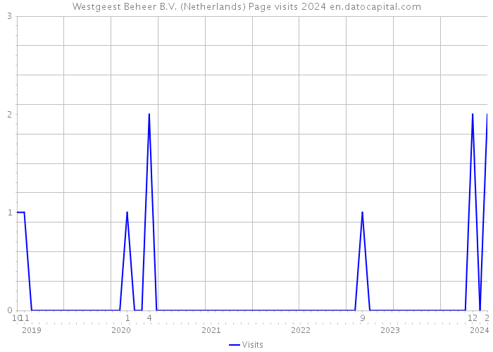 Westgeest Beheer B.V. (Netherlands) Page visits 2024 