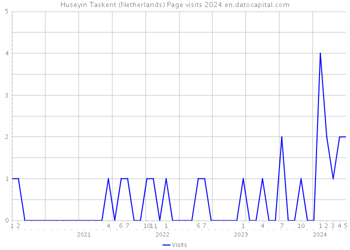 Huseyin Taskent (Netherlands) Page visits 2024 