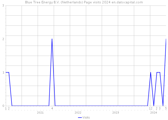 Blue Tree Energy B.V. (Netherlands) Page visits 2024 