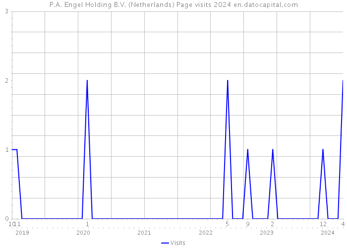 P.A. Engel Holding B.V. (Netherlands) Page visits 2024 
