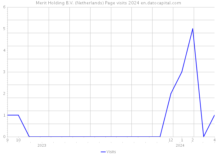 Merit Holding B.V. (Netherlands) Page visits 2024 
