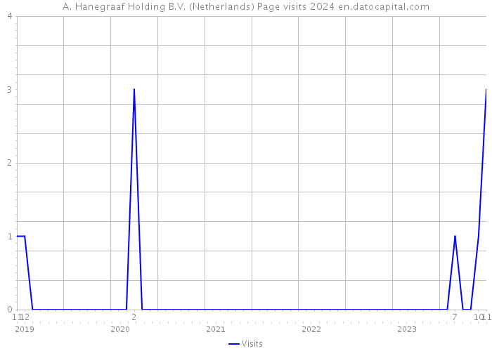 A. Hanegraaf Holding B.V. (Netherlands) Page visits 2024 