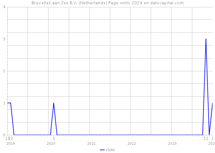 Bruxelles aan Zee B.V. (Netherlands) Page visits 2024 