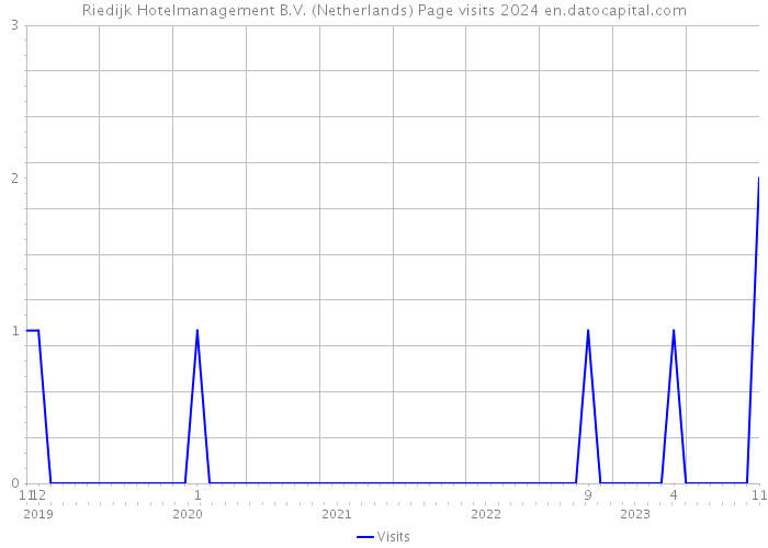 Riedijk Hotelmanagement B.V. (Netherlands) Page visits 2024 