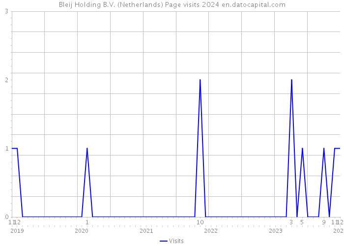 Bleij Holding B.V. (Netherlands) Page visits 2024 