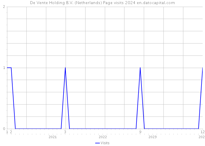 De Vente Holding B.V. (Netherlands) Page visits 2024 