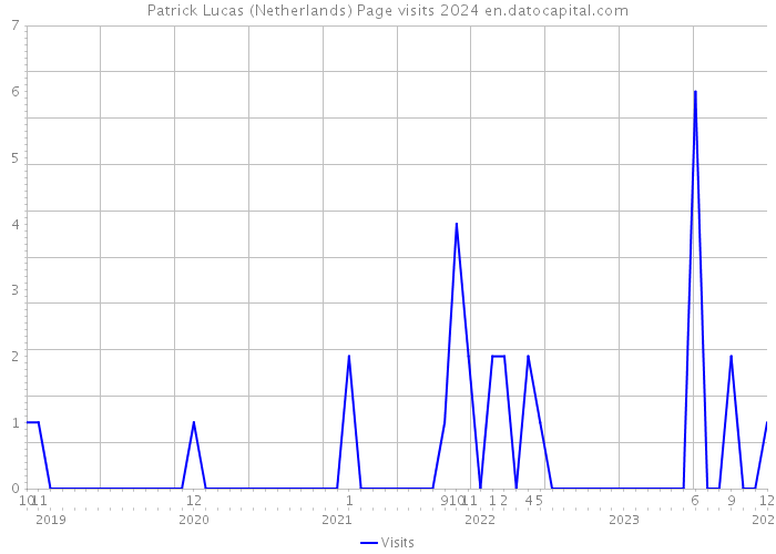 Patrick Lucas (Netherlands) Page visits 2024 