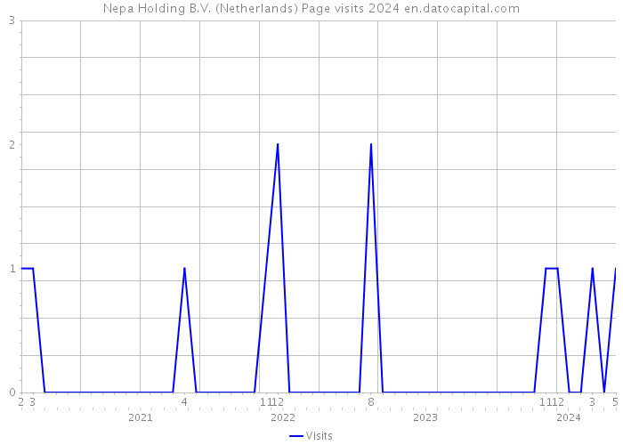 Nepa Holding B.V. (Netherlands) Page visits 2024 