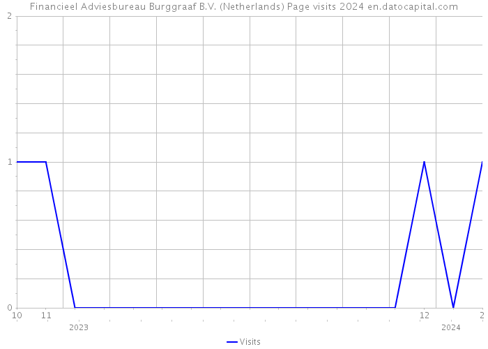 Financieel Adviesbureau Burggraaf B.V. (Netherlands) Page visits 2024 