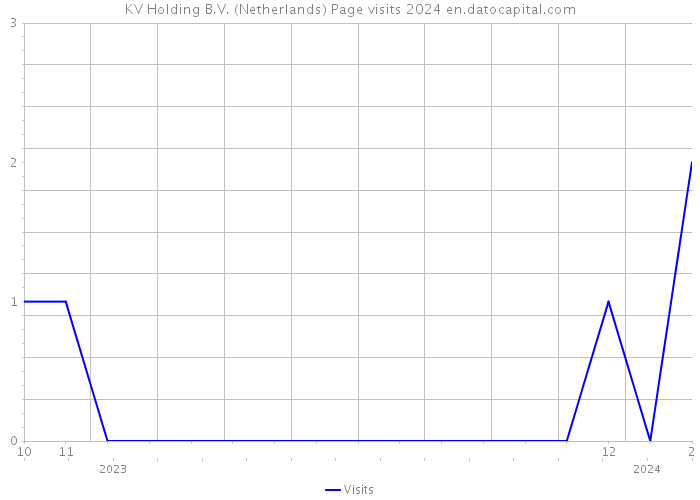 KV Holding B.V. (Netherlands) Page visits 2024 