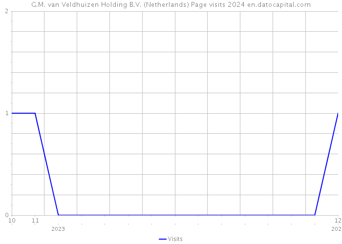 G.M. van Veldhuizen Holding B.V. (Netherlands) Page visits 2024 