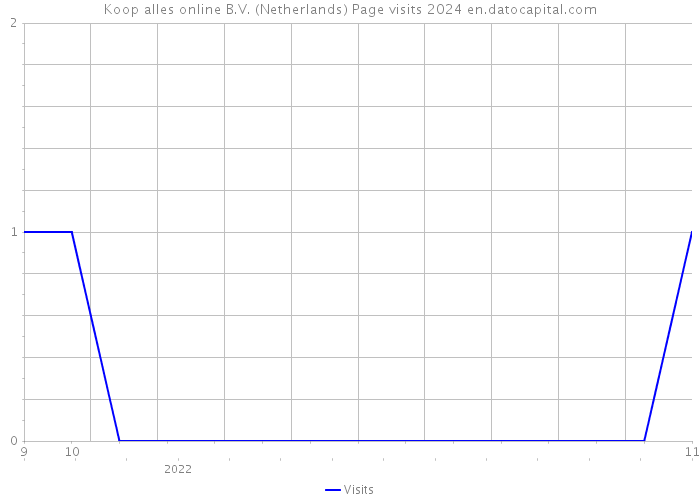 Koop alles online B.V. (Netherlands) Page visits 2024 