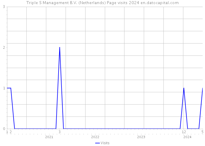 Triple S Management B.V. (Netherlands) Page visits 2024 