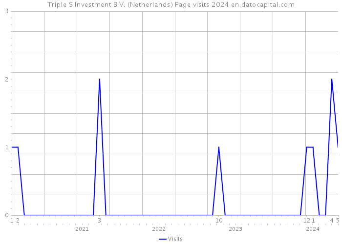 Triple S Investment B.V. (Netherlands) Page visits 2024 
