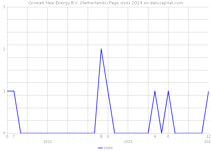 Growatt New Energy B.V. (Netherlands) Page visits 2024 
