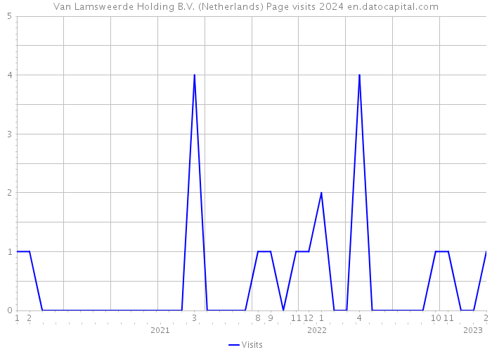 Van Lamsweerde Holding B.V. (Netherlands) Page visits 2024 