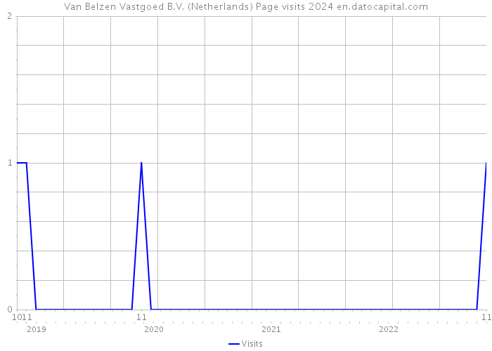 Van Belzen Vastgoed B.V. (Netherlands) Page visits 2024 