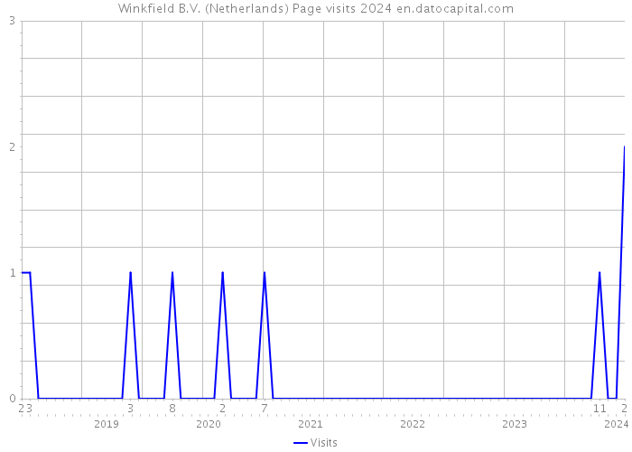 Winkfield B.V. (Netherlands) Page visits 2024 