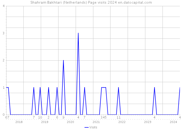 Shahram Bakhtari (Netherlands) Page visits 2024 