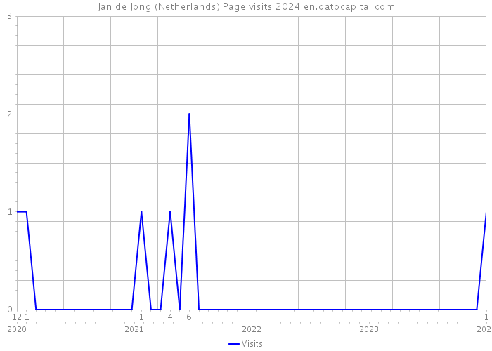 Jan de Jong (Netherlands) Page visits 2024 
