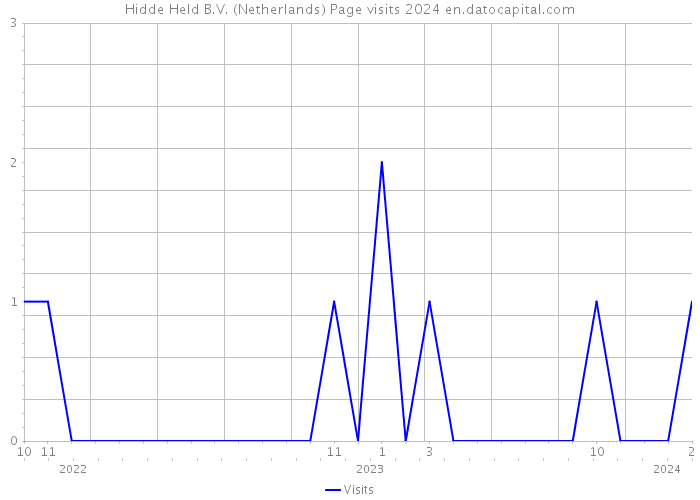 Hidde Held B.V. (Netherlands) Page visits 2024 