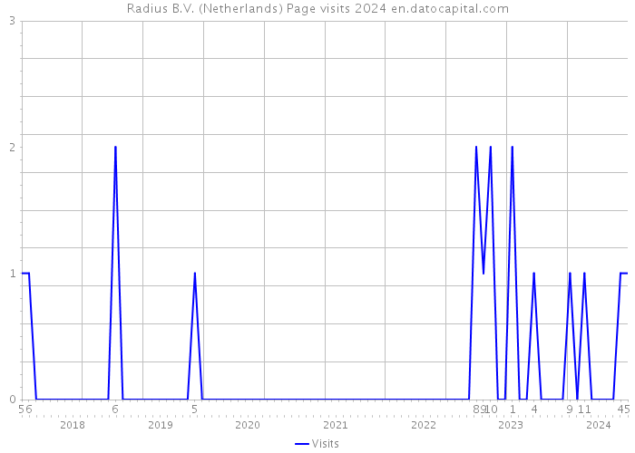 Radius B.V. (Netherlands) Page visits 2024 