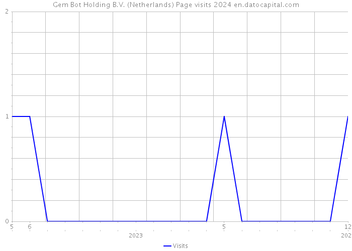 Gem Bot Holding B.V. (Netherlands) Page visits 2024 